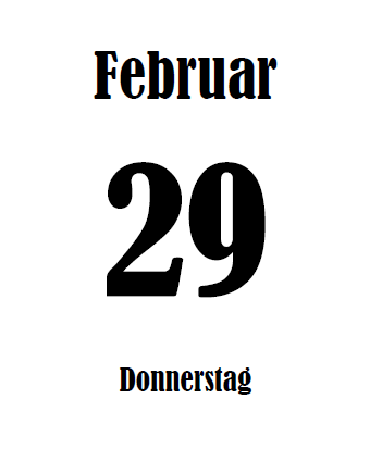 Kalenderblatt